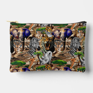 Pochette À Accessoires Animaux sauvages de la Savane africaine