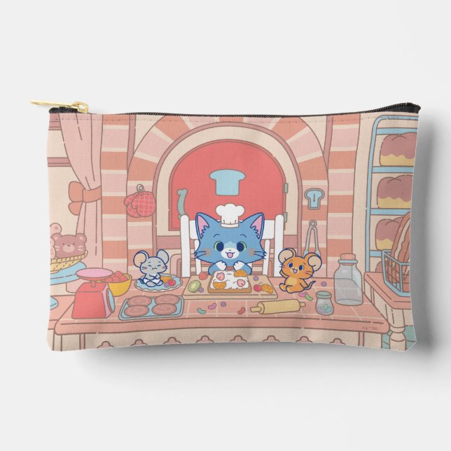 Pochette À Accessoires Anime Tom, Jerry et boulangerie Tuffy (Recto)