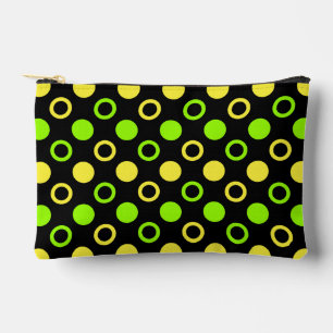 Pochette À Accessoires Anneaux de citron et de lime et pois par STaylor