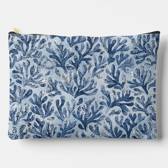 Pochette À Accessoires Aquarelle Corail (Recto)