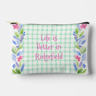 Pochette À Accessoires Aquarelle Florale Vérifier la vie est mieux votre 