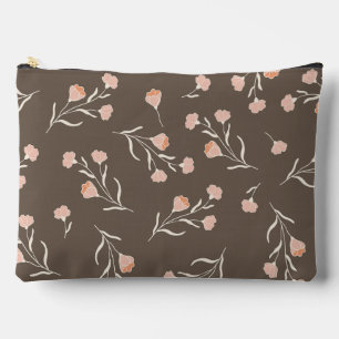 Pochette À Accessoires Aquarelle minimaliste fleur japonaise Brown Mère
