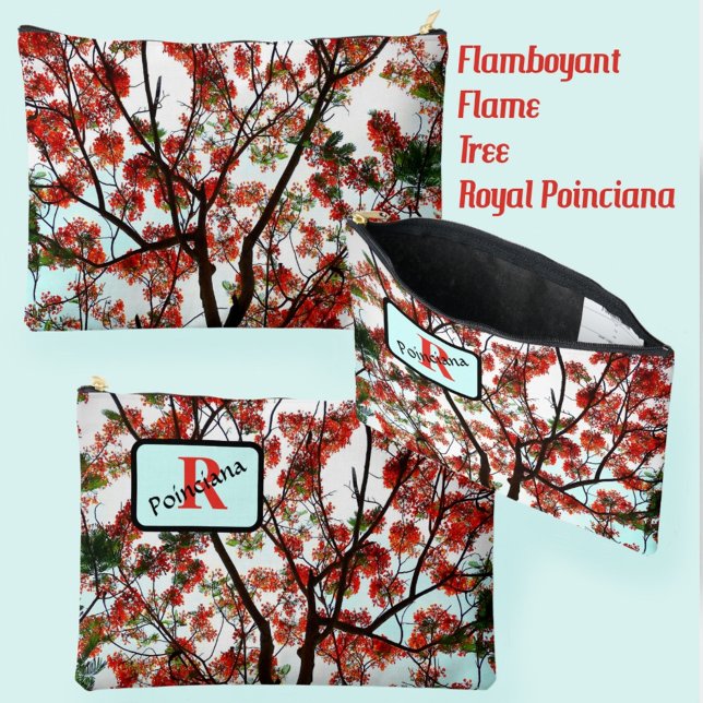 Pochette À Accessoires Arbre flamboyant Royal Poinciana (Créateur téléchargé)