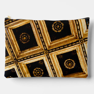 Pochette À Accessoires Architecture noire et or