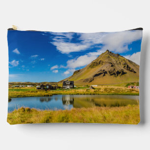 Pochette À Accessoires Arnarstapi Amtmansshus Et Le Mont Stapafell, Islan