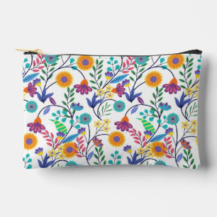 Pochette À Accessoires Arrière - plan floral exotique coloré Motif-23145