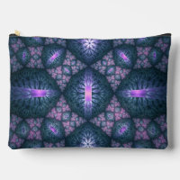 Art abstrait de fractale 3D bleu violet rose