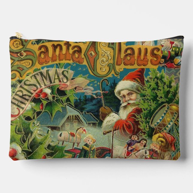 Pochette À Accessoires Art antique du Père Noël (Recto)
