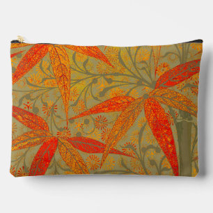 Pochette À Accessoires Art en bambou terrestre Vintage Imprimer orange