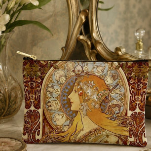 Pochette À Accessoires Art Nouveau Zodiaque Vintage Mucha Céleste