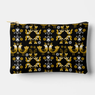 Pochette À Accessoires Art populaire scandinave  Oiseaux