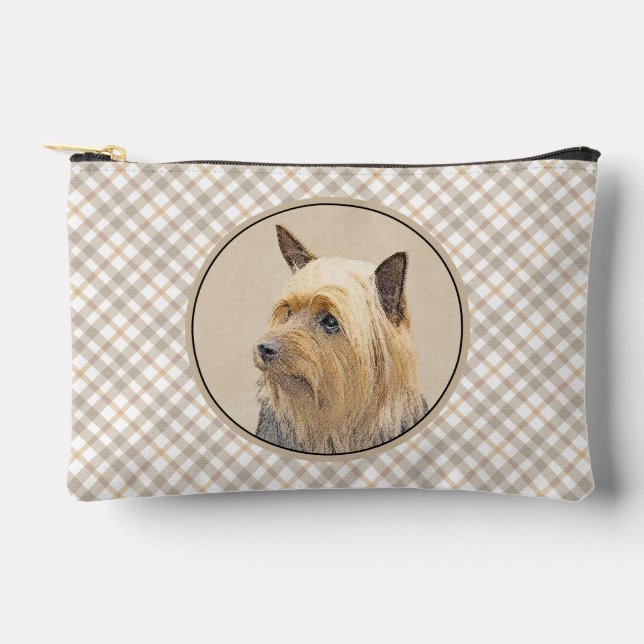 Pochette À Accessoires Australian Silky Terrier Peinture Original Chien A (Recto)
