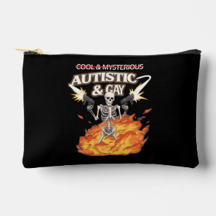 Pochette À Accessoires Autistique et Squelette Gay Sensibilisation sur l'