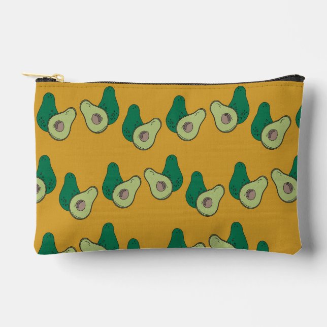 Pochette À Accessoires Avocat vert brun (Recto)