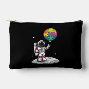 Pochette À Accessoires Ballon d'astronaute autiste Espace Sensibilisation