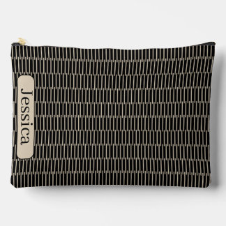 Pochette À Accessoires Bâtons en Tan