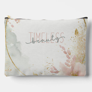 Pochette À Accessoires Beauté intemporelle - Zalara Luxe Tan & Gold Marbl