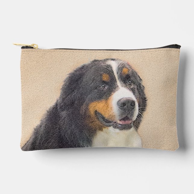 Pochette À Accessoires Bernese Mountain Dog Berner Peinture de mignons an (Recto)