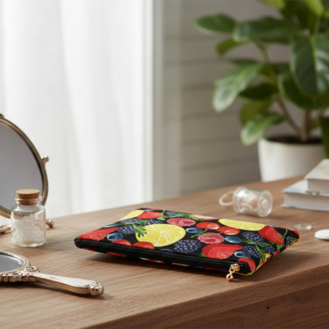 Pochette À Accessoires Berries & Citrus Slices  (Créateur téléchargé)