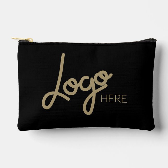 Pochette À Accessoires Big Business Logo Simple Elegant Moderne Noir (Recto)