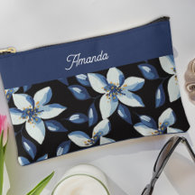 Bleu classique élégant Floral minimal