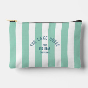 Pochette À Accessoires Bleu de la maison de lac Crest Vert Bleue Bleue Bl