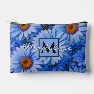 Pochette À Accessoires Bleu floral bleu tournesol bleu marguerite personn