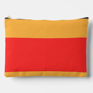 Pochette À Accessoires Bloc couleur or rouge