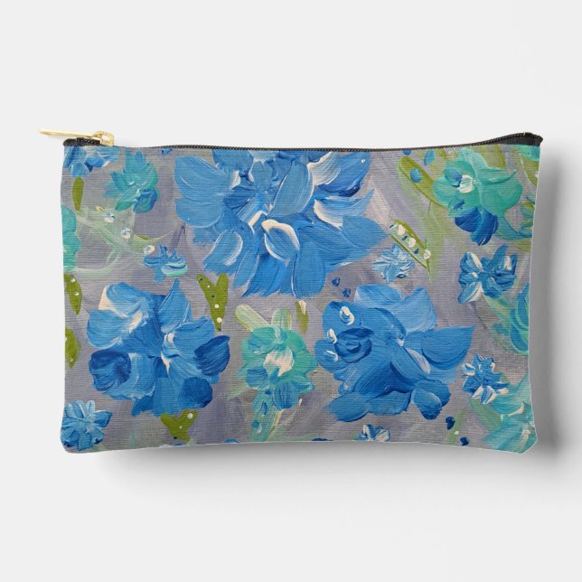 Pochette À Accessoires Blue Celebration Floral Accessoires Pouch (Recto)