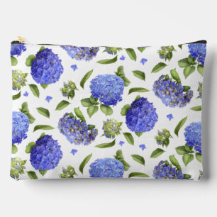 Pochette À Accessoires Blue Hydrangea Fleurs Art Botanique