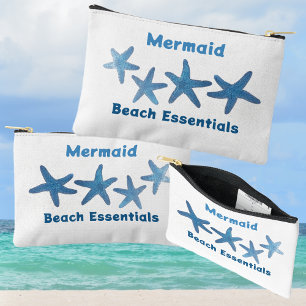 Pochette À Accessoires Blue Starfish Beach Essentials Nautique Blanc
