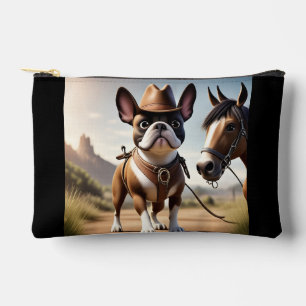 Pochette À Accessoires Bouledogue français chapeau de cowboy French Bulld