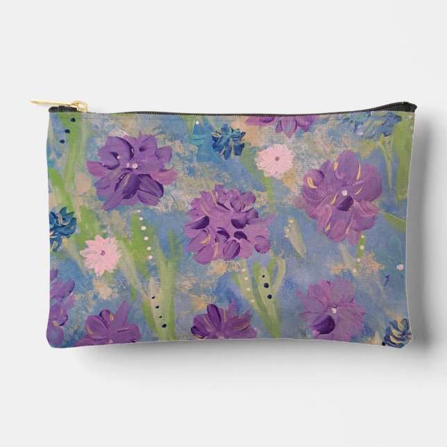 Pochette À Accessoires Bouquet de printemps Accessoires floraux Pouch (Recto)