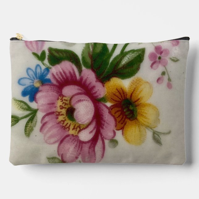 Pochette À Accessoires Bouquet floral de la coupe de thé imprimé coupé sa (Recto)