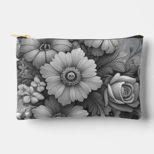 Pochette À Accessoires Bouquet monochrome de fleurs