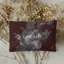 Bourgogne Vintage Floral Still Life Élégant