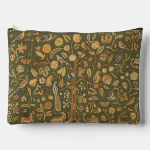 Pochette À Accessoires Broderie Anglaise Antique sur Canevas : Arbre de V