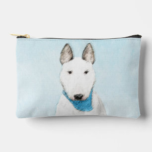 Pochette À Accessoires Bull Terrier Peinture Blanc Anglais mignon Chien A