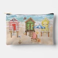 Cabanes de plage colorées amusantes Monogramme d'e