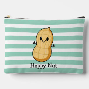 Pochette À Accessoires Cacahuète de dessin animé Kawaii joyeuse – Noix mi