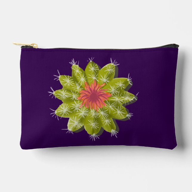 Pochette À Accessoires cactus Poudre (Recto)