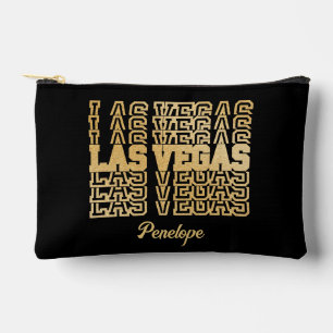 Pochette À Accessoires Cadeau de Bachelorette de Las Vegas Glamour Or