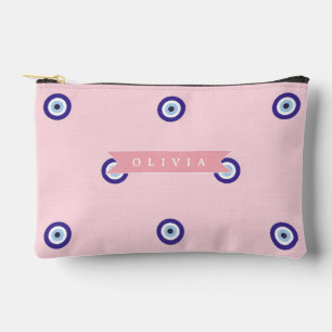 Pochette À Accessoires Cadeau Personnalisé Mauvais Œil Rose Mignon sur Me