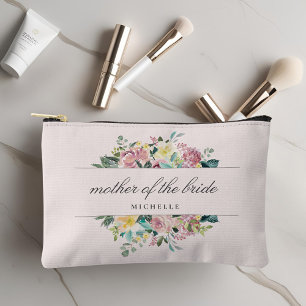 Pochette À Accessoires Cadeau Rustique Rose Floral pour la Mère de la Mar