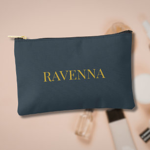 Pochette À Accessoires Cadeau Sérif Luxe sur Mesure Charbon Pour Elle