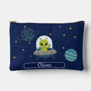 Pochette À Accessoires Cadeaux Personnalisés Alien Mignon UFO Espace Enfa