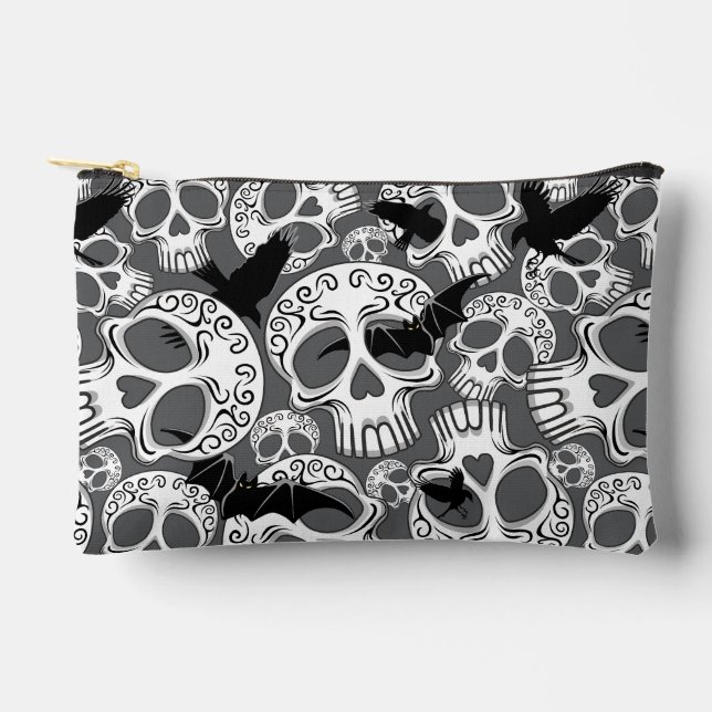 Pochette À Accessoires Calaveras décoratives Halloween (Recto)