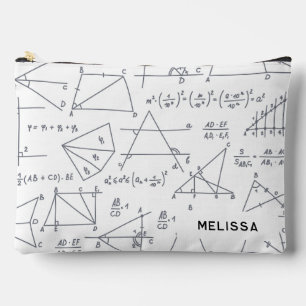 Pochette À Accessoires Calculs mathématiques et formes personnalisées