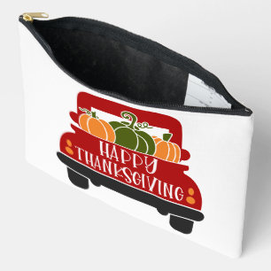 Pochette À Accessoires Camion de Thanksgiving