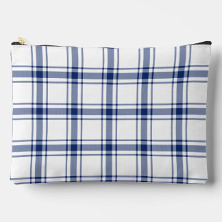 Pochette À Accessoires Carreaux marins bleus et blancs